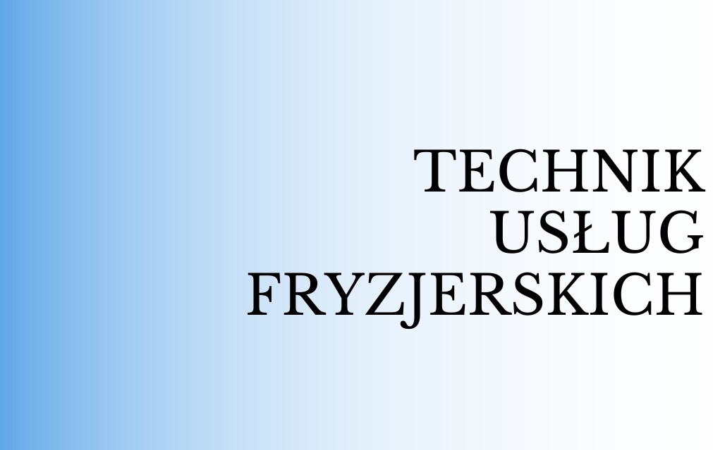 technik uslug fryzjerskich